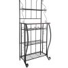 5-Tier Metal Kitchen Rack Metal Kitchen Bakers Decoration for Kitchen storage Shelf For Living room