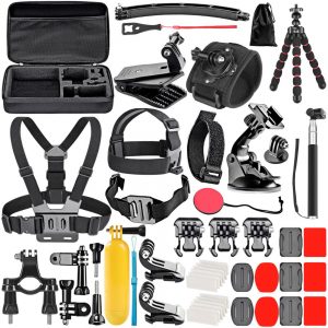 Neewer Upgraded 50-In-1 Action Camera Accessory Kit Compatible with GoPro Hero 8 Max 7 6 5 4 Black GoPro 2018 etc