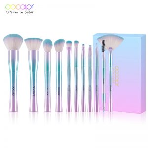 Docolor 11PCS Makeup Brushes set Best Christmas Gift Powder Foundation Eyeshadow Make Up Brushes Cosmetic Soft Synthetic Hair