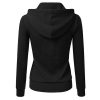 New Women Autumn Hoodies Long Sleeve Patchwork Sweatshirt Solid Color Hooded Zipper Casual Sport Coat