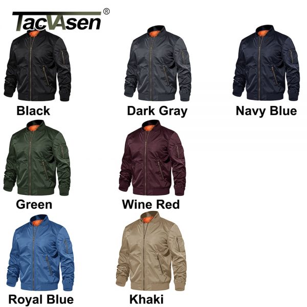 TACVASEN Winter Military Jacket Outwear Men Cotton Padded Pilot Army Bomber Jacket Coat Casual Baseball Jackets Varsity Jackets