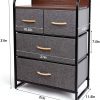 4 Dressers Drawer Tower,Perfect for Any Style of Bedroom or Living Room.Frame Dimension 31"L x 21"D x 11.4"H