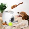 Food Machine Dogs With Tennis Training Interactive Treat Pet Cat Play Toy Game Train Machine