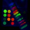 Neon Eyeshadow 24 Colors Palette Glow in the Dark Aurora Glow Eyeshadow Palette Stage Halloween Makeup Kit UV Glow Blacklight