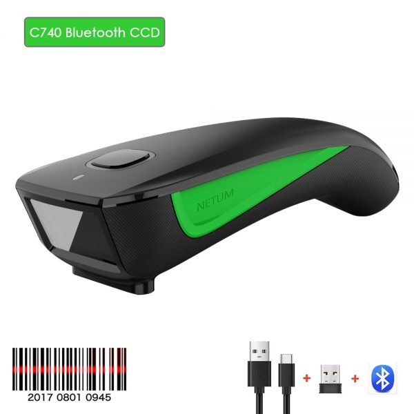 NETUM NT-L5 Wired 2D Barcode Scanner AND C750 Wireless Bluetooth QR Bar code Reader PDF417 Scanner for mobile payment Industry