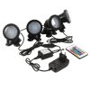 1 Set 2/4 Light Waterproof IP68 RGB 36 LED Underwater Spot Light for Swimming Pool Fountains Pond Water Garden Aquarium