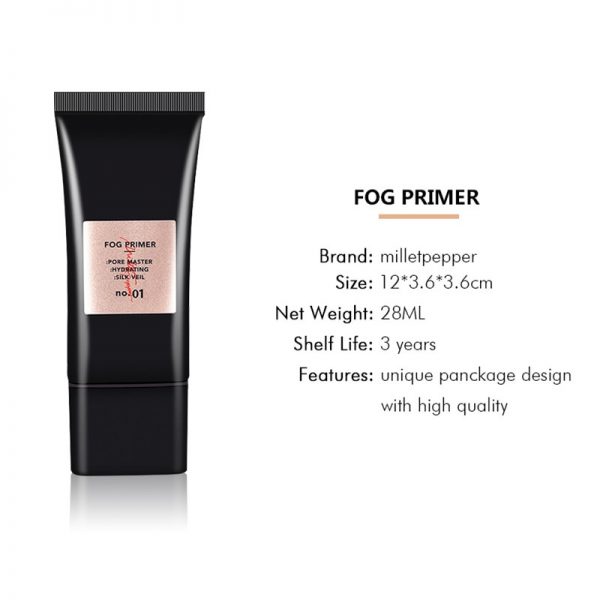 milletpepper FOG Primer Matte Finish Face Base Makeup Smooth Face Brighten Makeup Skin Invisible Pores Concealer Primer