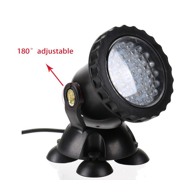 1 Set 2/4 Light Waterproof IP68 RGB 36 LED Underwater Spot Light for Swimming Pool Fountains Pond Water Garden Aquarium