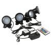 1 Set 2/4 Light Waterproof IP68 RGB 36 LED Underwater Spot Light for Swimming Pool Fountains Pond Water Garden Aquarium